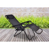 Záhradné lehátko - Garden Deckchair Orion Zero Gravity - Čierna (Garden Deckchair Orion Zero Gravity - Čierna)
