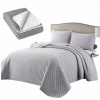 Prikrývka na posteľ - Luxusný polyester Bedspread 200 x 90 cm (Dvojité prešívané posteľné posteľné postele pre posteľ 90x200 prikrývky)