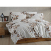 Brotex Predĺžené flanelové obliečky 140x220, 70x90 Liby hnedá