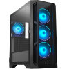 CHIEFTEC skříň APEX, E-ATX, 1x USB-C 3.2, 2x USB 3.0, 4x 120mm ARGB Fan, ARGB Hub, černá GA-01B-TG-OP Chieftec
