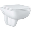 GROHE Start Edge závesné WC Rimless s hlbokým splachovaním, 365 x 538 mm, alpská biela + Softclose WC sedadlo s poklopom, 39815000
