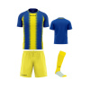 Futbalová sada Givova Kit Stripe pre celé mužstvo, od 12 ks, modrá/ žltá počet ks v sade: 25 hráčskych setov