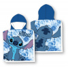 FARO MICRO Plážové pončo Lilo and Stitch blue Mikrovlákno, 50/50 cm