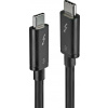 Lindy 41555 USB, USB 3.2 Gen1 (USB 3.0 / USB 3.1 Gen1) USB-C ™ zástrčka, USB-C ™ zástrčka, 0.5m, černý