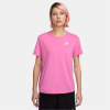 Nike Sportswear Women's Club T-Shirt Pink 12 (M)