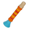 Detská drevená píšťalka - modro-oranžová