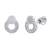Stříbrné náušnice Eudóra s čirými Brilliance Zirconia PRGPZE0152ES