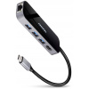 AXAGON húb USB-C / HMC-6GL / USB 3.2 Gen1 / 3x USB-A / HDMI / GLAN / 60W PD / 0,2m