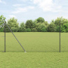 zahrada-XL Plot s stĺpmi Sivá 1.6 x 10 m Ocel potiahnutá PVC 3353215