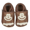 Afelo Kožené capáčky barefoot 18-24 m OPIČKA hnedá