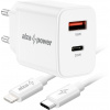 AlzaPower Compact A530 20W Biela + Core Lightning MFi 1m biely APW-CCA101-CBMFI9411W