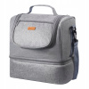 VEVOR Taška na Odsávačka Mlieka, ľahko prenosná, s chladiacou vložkou, sivá