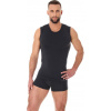 Brubeck pánské tílko COMFORT WOOL, grafit, XXL (SL10160)
