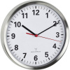 TFA Dostmann 60.3529.02 DCF nástenné hodiny 22 cm x 4.5 cm hliník tiché hodiny (bez tikanie), funkcia úspory energie; 60.3529.02