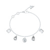 Dámsky náramok Guess JUBB05239JWRHS Striebristý