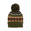 Barbour Case Fairisle Beanie - Olive