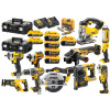 DEWALT SADA 10 AKUMULÁTOROVÝCH NÁSTROJOV 18V SO 7 BATÉRIAMI V KUFRÍKU