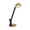 LED stolová lampa Globo 58423 Ursino 8 W 450 lm 3000-4000-6300 K čierno/zlatá stmievateľná s USB vstupmi