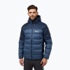 Pánska páperová bunda Jack Wolfskin Nebelhorn Down Hoody nature blue (L)