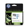 Hewlett Packard No.712 / 3 pack cyan 3ED77A - originál