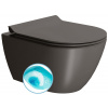 GSI PURA závesná WC misa, Swirlflush, 36x50cm, bistro dual-mat SPH 881616