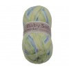 Bellatex Příze BABY SOFT multicolor 100g / 360 m bílá, žlutá, modrá, zelená