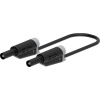 Electro PJP 2711-IEC-CD1-50N merací kábel [zásuvkový konekotr 4 mm , banánková zástrčka - ] 50 cm čierna 1 ks; 2711-IEC-CD1-50N