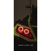 Angel Eyes pre sadu LED svetiel RJWC Neutrino 2 CAN-AM Outlander G2, Renegade G2 Farba: Červená