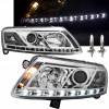 LED ŽIAROVKY AUDI A6 C6 04-08R PRE DENNÉ SVIETENIE XENÓN D2S CHRÓM