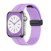 eses Silikónový remienok pre Apple Watch - Magnetický fialový L - 42 mm, 44 mm, 45 mm, 49 mm