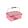 Zadný košík ELECTRA Honeycomb MIK nízky, so sieťkou - Hot Pink