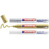 Edding 4-750-3-999 Glanzlackmarker popisovač na laky zlatá (metalíza), strieborná (metalíza), kovová biela 2 mm, 4 mm N/A; 4-750-3-999