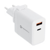 Cestovná nabíjačka FORCELL 3v1 s USB-C a USB-A 3A 45W PD a QC 4.0 s vymeniteľnými zástrčkami