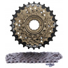 Sada pastorkov SHIMANO MF-TZ 6-rýchlostný + Reťaz KMC