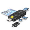 AXAGON CRE-SMP2A, USB-A PocketReader 4-slot čtečka Smart card (eObčanka) + SD/microSD/SIM CRE-SMP2A