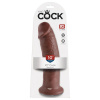 King Cock 10 - veľký dildo s prísavkou (25cm) - hnedý
