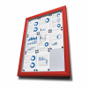 Jansen Display Venkovní vitrína typu T určená pro 24xA4, RAL3020, červená