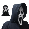 Maska Halloween - Maska výkrik s kapucňou krik s výkrikom sériová luxusná maska vrah novej masky (Maska výkrik s kapucňou krik s výkrikom sériová luxusná maska vrah novej masky)