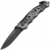 Herbertz 44068 záchranársky vreckový nôž 8,6cm, čierna, maskovacia Camo Optics, hliník