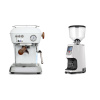 Ascaso Dream PID, Cloud White + Eureka Atom Specialty 65, white