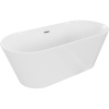 Mexen Flavia voľne stojaca vaňa 170 x 75 cm, biela, prepad brúsená nikel - 54031708000-97