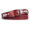 Kožený opasok s výšivkou, automatická pracka, 137cm, Limitovaná edícia 06 (VLIMIT-KOAUTO-06)