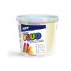 MFP 6320143 kriedy M chodníkové fluo guľaté mix farieb kýblik 12 ks
