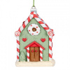 Clayre & Eef Zelená závesná dekorácia perníková chalúpka - 6*4*8 cm - Clayre & Eef