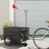 Vozík za bicykel, čierny 30 kg, železo-ForU-94101