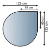 LIENBACHER Podkladové sklo L-MONACO-2 pod kachle, 8mm číre prevedenie, s fazetou 20mm