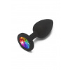 Rainbow Booty Jewel Small Black