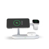 TECH Protect Qi MagSafe 3v1 indukčná nabíjačka pre iPhone / AirPods / Watch | Biela