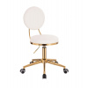 LuxuryForm DESIGN Taburet PORTO - bielo zlatý