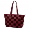 Dámska kožená kabelka Luka 25-080 bordovej farby 45 x 29 x 14 cm